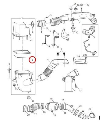 MAXUS G10/G20/D20 c00111578 Filtro dell'aria per autoveicoli per ricambi per motori universali