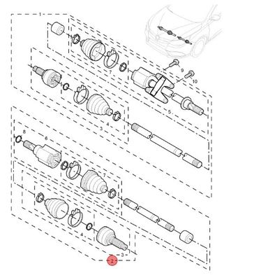 Ricambi per autoveicoli cuscinetti a sfera OE 10163431 per MG 5/MG5-17/MG-GT/Roewe 350 Ricambi per autossaio