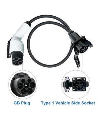 90% EV Tipo1 Tipo2 Adaptore GB/T 32A 1Fase 3 Phase Schuko per la ricarica delle auto elettriche