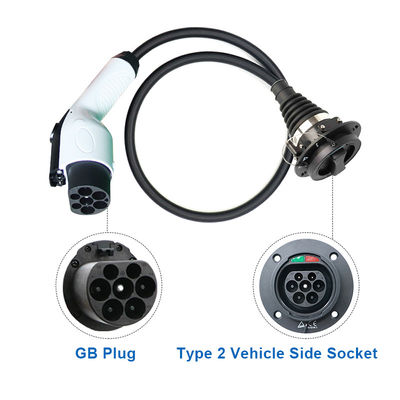 90% EV Tipo1 Tipo2 Adaptore GB/T 32A 1Fase 3 Phase Schuko per la ricarica delle auto elettriche