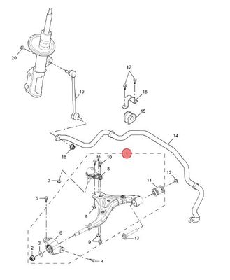 MG gs 10181065 Parti del telaio dell'auto destra anteriore inferiore braccio di controllo con migliore