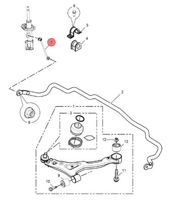 Barra di stabilizzazione anteriore in ferro per MG5/Roewe 350 50016116 nel sistema di sospensione dell'automobile